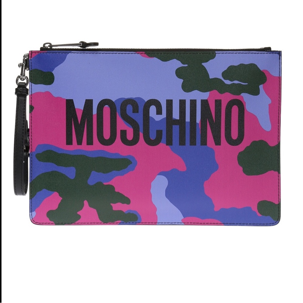 Moschino Leather Clutch
